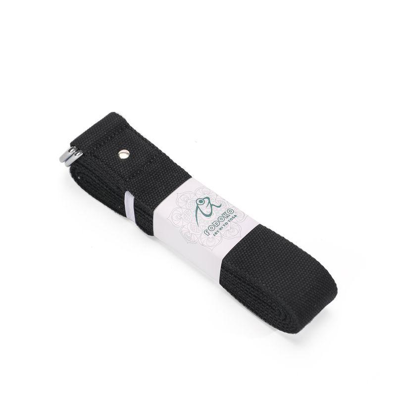 

Iyengar Professional Pilates Pure Cotton Yoga Stretch Belt Black