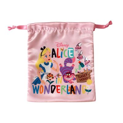 Small Planet Disney Ribbon Drawstring Bag Alice In Wonderland/Logo
