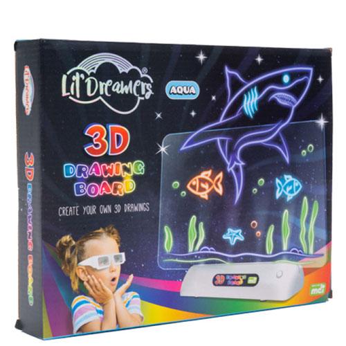 3D Illuminate Drawing Board (Sea Animals)