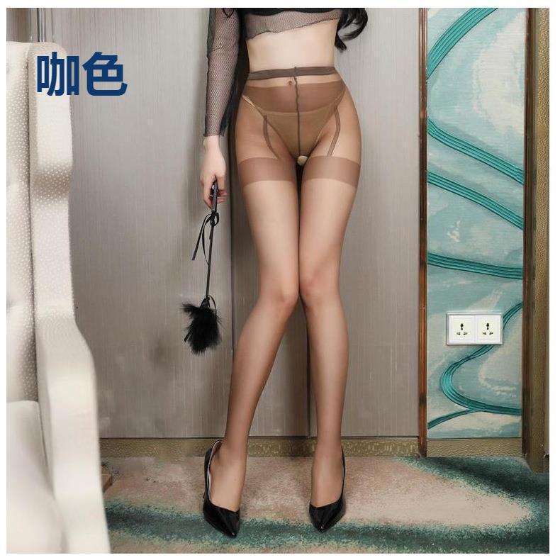 Sex stockings open crotch free fake panties garter stockings stockings set pantyhose high tube socks