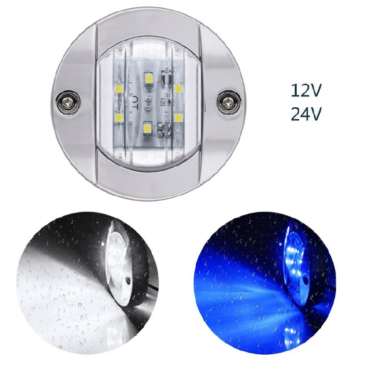 Rundes LED-Licht mit 75 mm Durchmesser für Marineyachten 12/24V Kabinen-Deckleuchten
