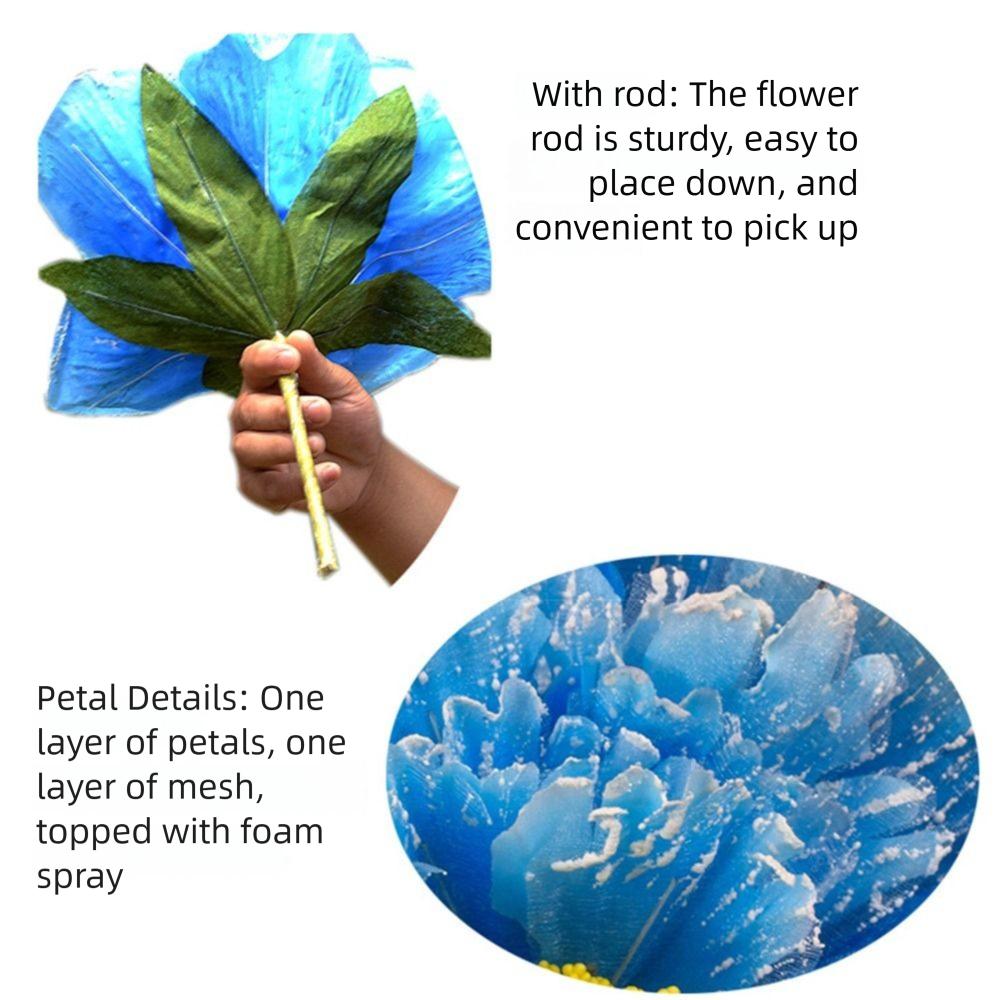 Große künstliche Blumen mit Stiel Blumenhalter Pfingstrosenblumen Fest Feier Hochzeits-Hintergrund Tanzaufführung