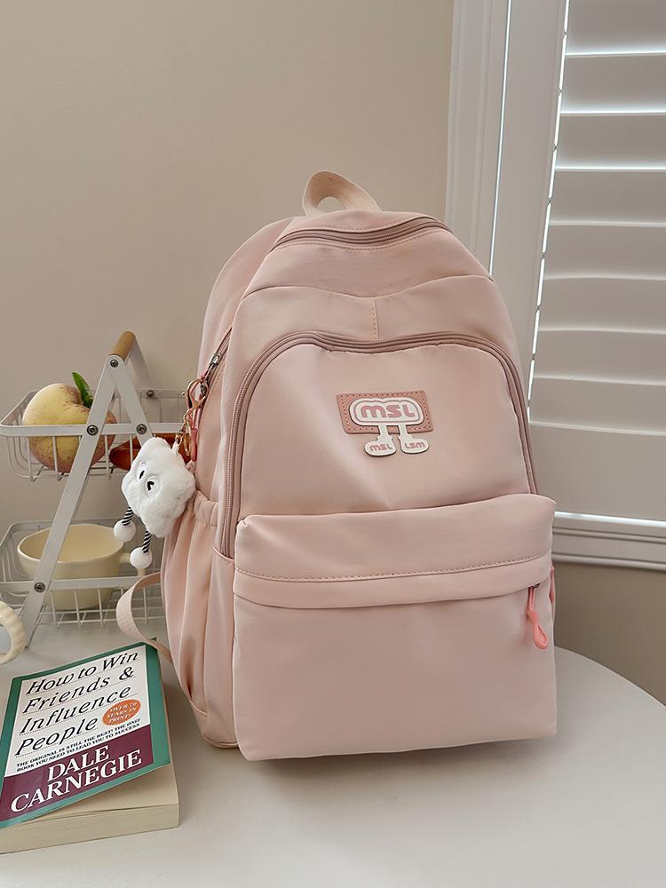 Schoolbag Japanese Simple Ins Niche Schoolbag Girls, Junior High School High School College Students Backpack Light Commuter Travel Backpack
