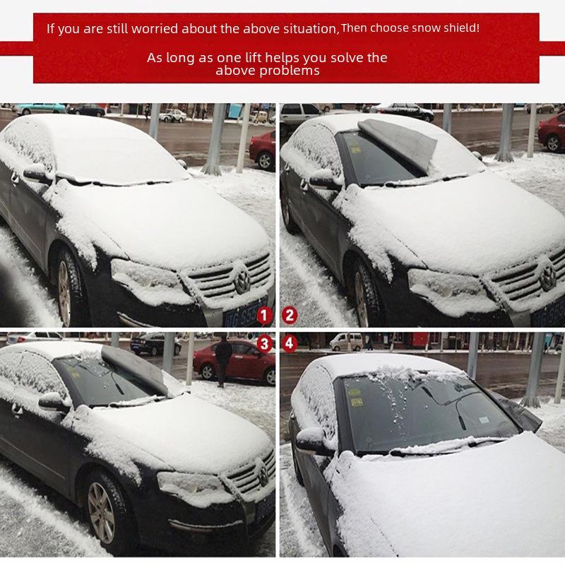 Winter Car Front Windshield Snow Shield: Heat Insulation & Anti-Frost Sunshade