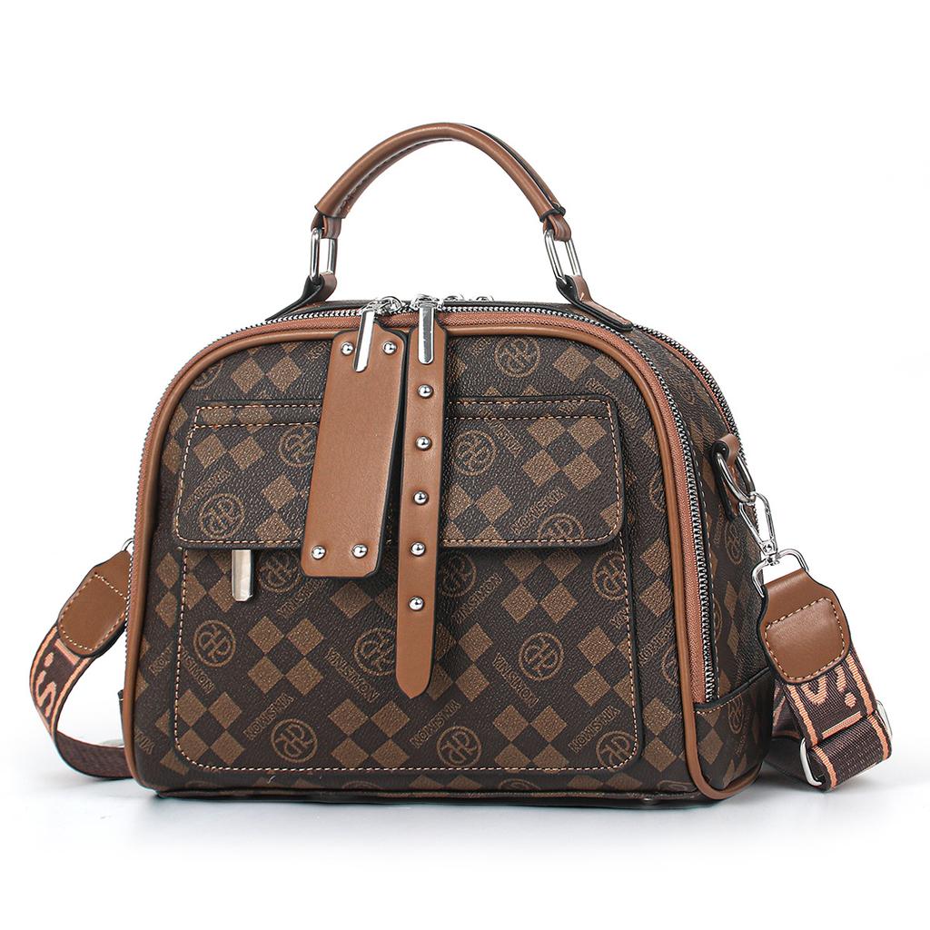 This year's popular bag 2025 new trendy high-end fashion women's small square bag flower versatile shoulder messenger bag