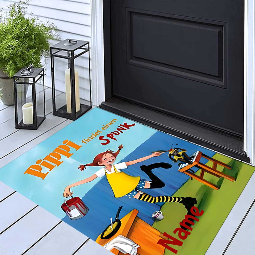 Pipi Customize your name rug, office chair cushion, home bedroom living room gift.