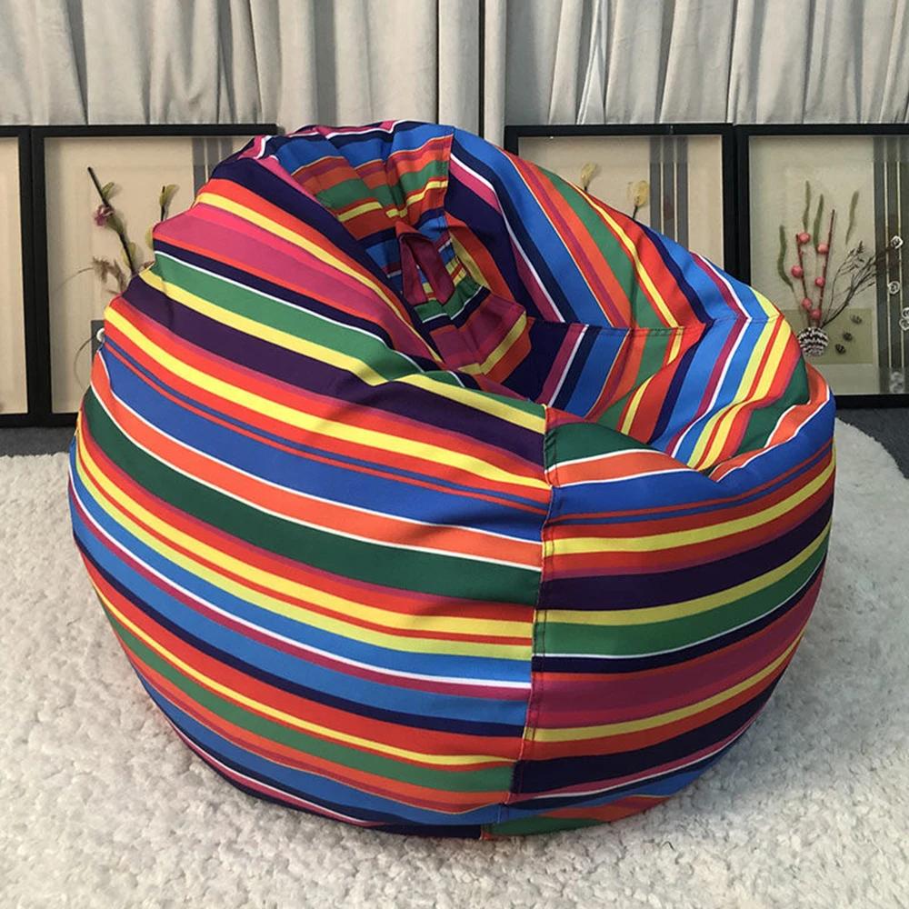 Outdoor Color Printed Inner Coat Does Not Contain Particles Waterproof Simple Leisure Bean Bag Lazy Sofa Chair Expression City