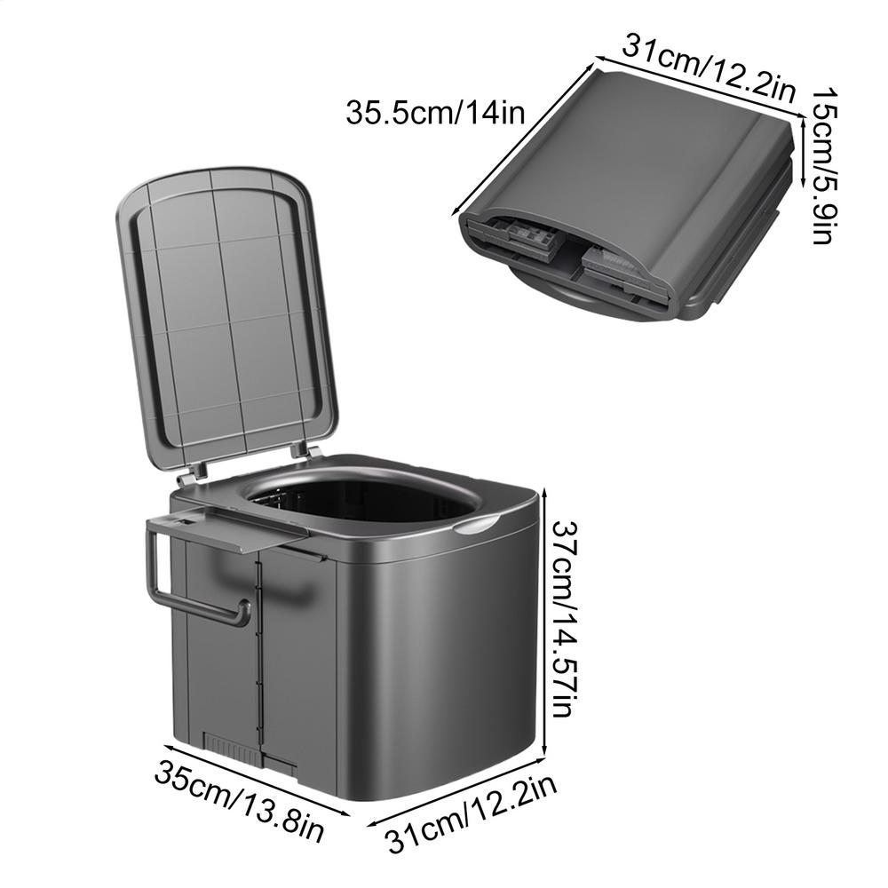 Portable Toilet For Camping Foldable Portable Toilet With Ergonomic Handle Heavy Duty Compact Training Seat For Kids Adults Car