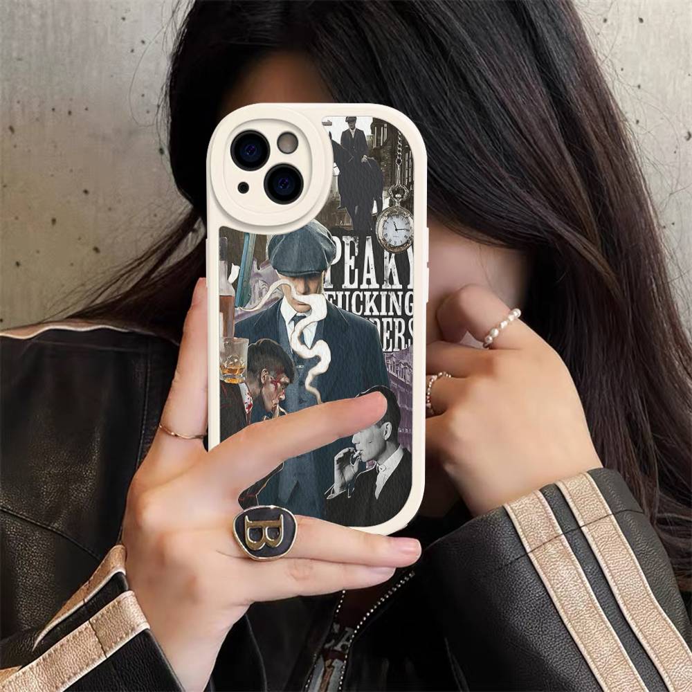 Movie P-Peaky B-Blinders TV Phone Case For IPhone 16 15 14 13 12 11 Pro Max Plus Soft Leather Cover