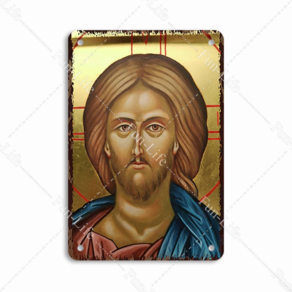 Christianity Vintage Decorative Metal Tin Sign Virgin Mary Retro Plaque Wall Decor Plate Jesus  Bar Pub Club Art Poster 20x30cm