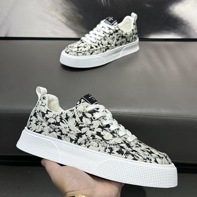 Herrenschuhe Sommer bequem atmungsaktiv Canvas-Schuhe dicke Sohle Schuhe Trend vielseitige Mode erhöhend Freizeitschuhe