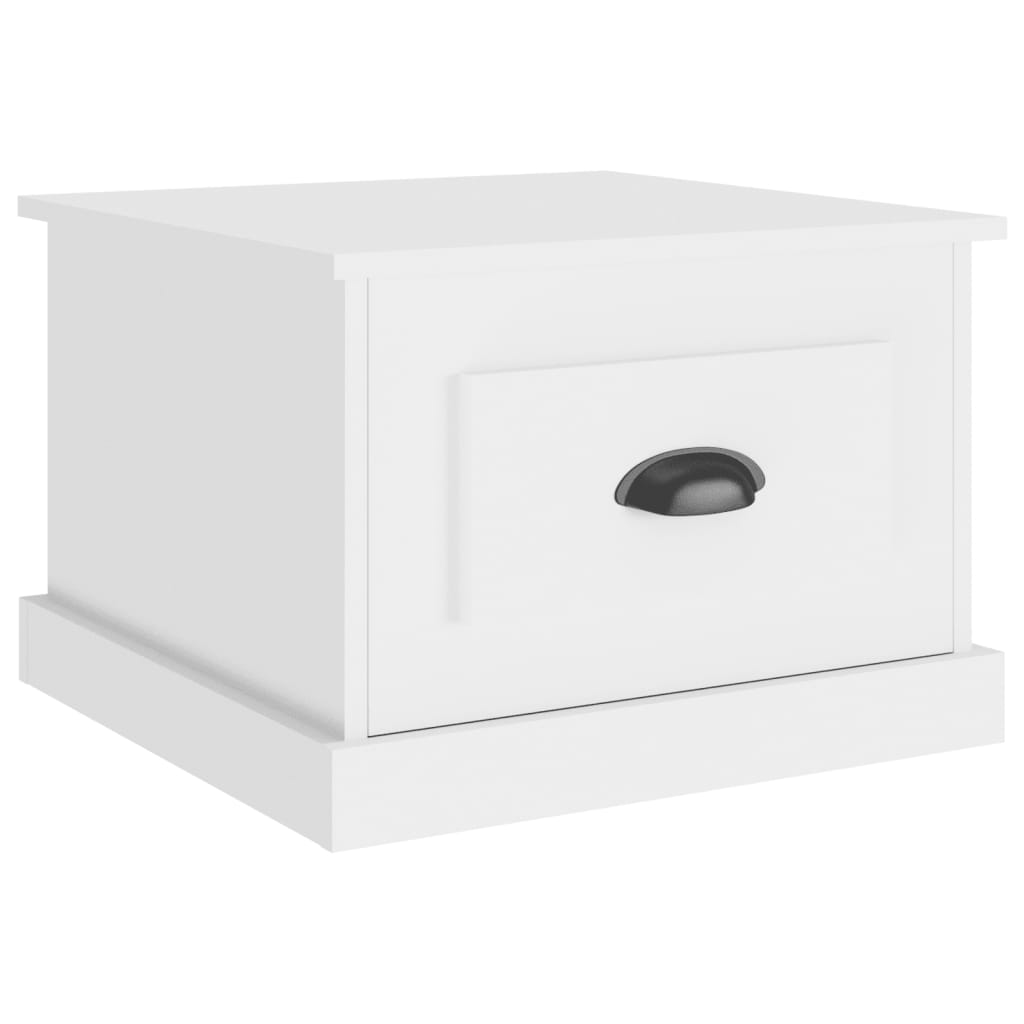 Coffee Table White 50 x 50 x 35 cm Particleboard
