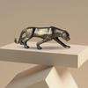 Piękna Statuetka Leoparda do Dekoracji Domu (Opakowanie 1 szt., Ciemnobrązowy)