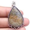 Pendant Black Rutile Gemstone Gift For Her Silver Jewelry 2"