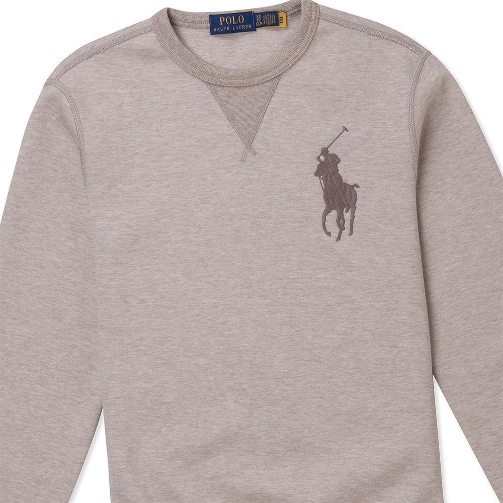 Polo Ralph Lauren FW25 Einfarbiges Big Pony Logo Gesticktes Wendbares Rundhals-Sweatshirt Herren Sweatshirt MNPOKNI16823832-250