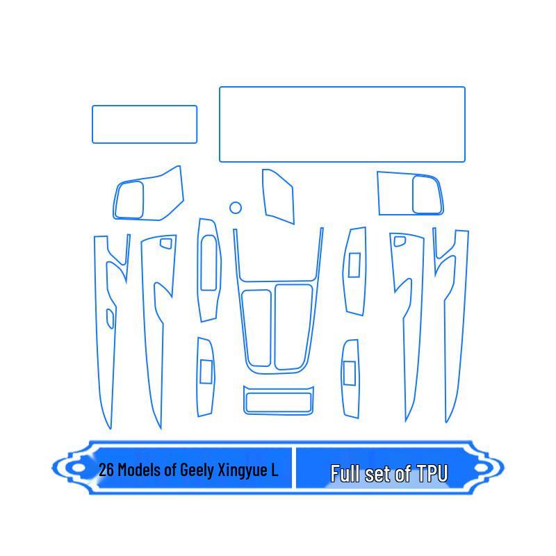 Geely Xingyue L Innenraumschutz: Armaturenbrett, Navigationsbildschirm, Steuerungsaufkleber für 26 Modelle