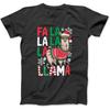 FA La La Llama Funny Llama Christmas Animal Lover Men Women T-Shirt BLK Mens Womens Longsleeve Sweatshirt, Hoodie