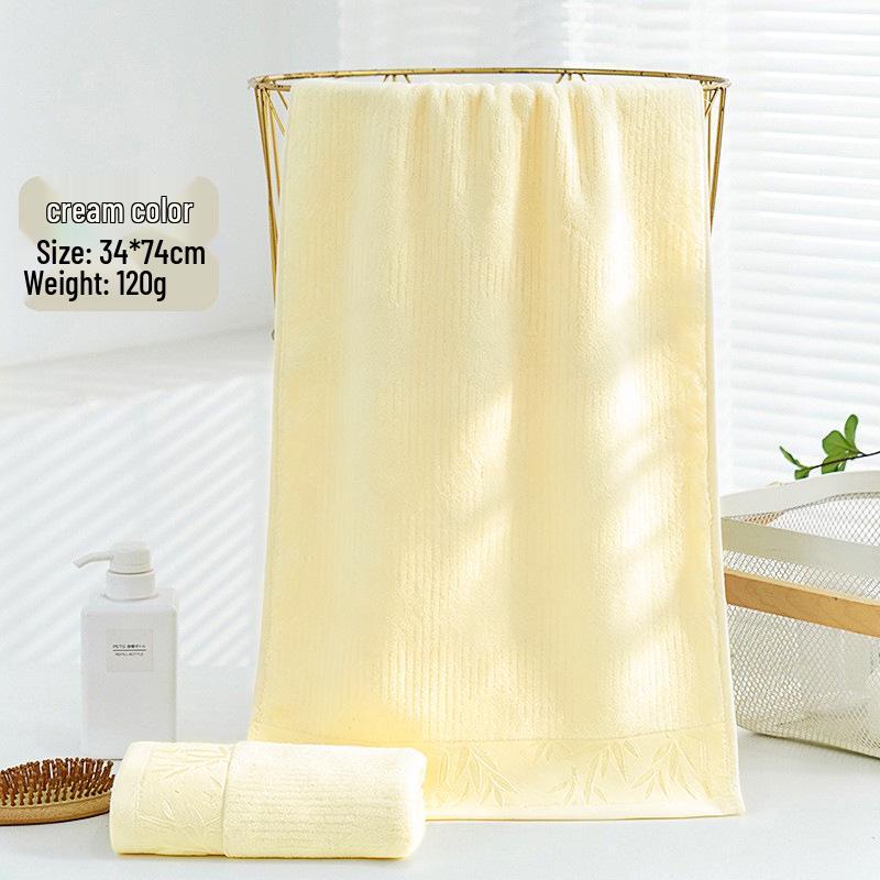 Solid Color Bamboo Charcoal Face Towel with Custom Logo