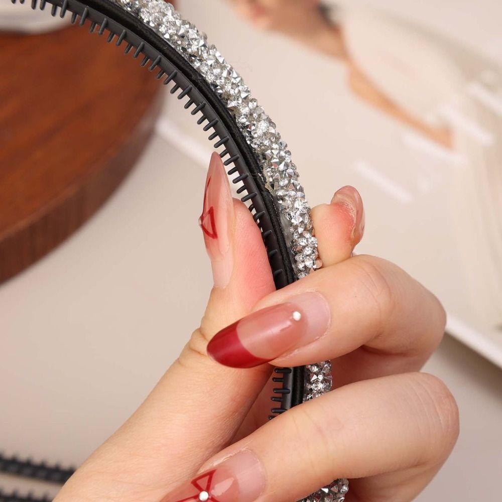 5Pcs Black Headband Anti-slip Strip Hairpin Anti Slip Teeth  Hairband Manufacture Accessories