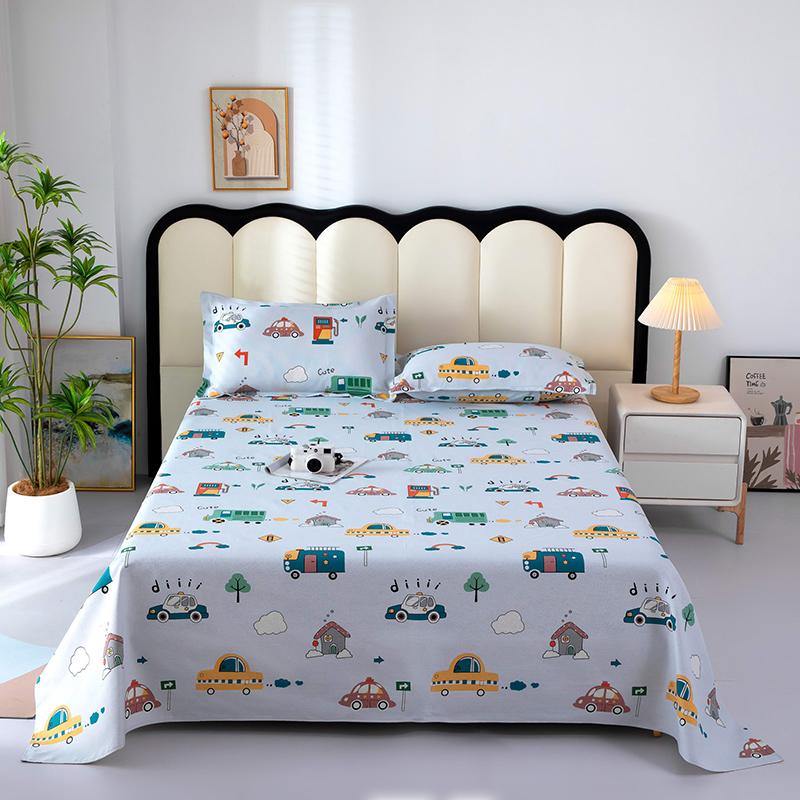 

1pc Cotton Thick Bed Sheet Flower Series Double Top King Sheets for Girls Boys Kids Single Queen King Size Bed Linen 120x230cm 1pc