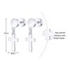 Vnox Simple Cross Dangle Earrings for Men Women Minimalist Stainless Steel Drop Small Hoop Metal Ear Jewelry Anti Allergy