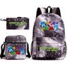 Geometry sprint game backpack geometry dash heat transfer backpack elementary school bag leisure bag