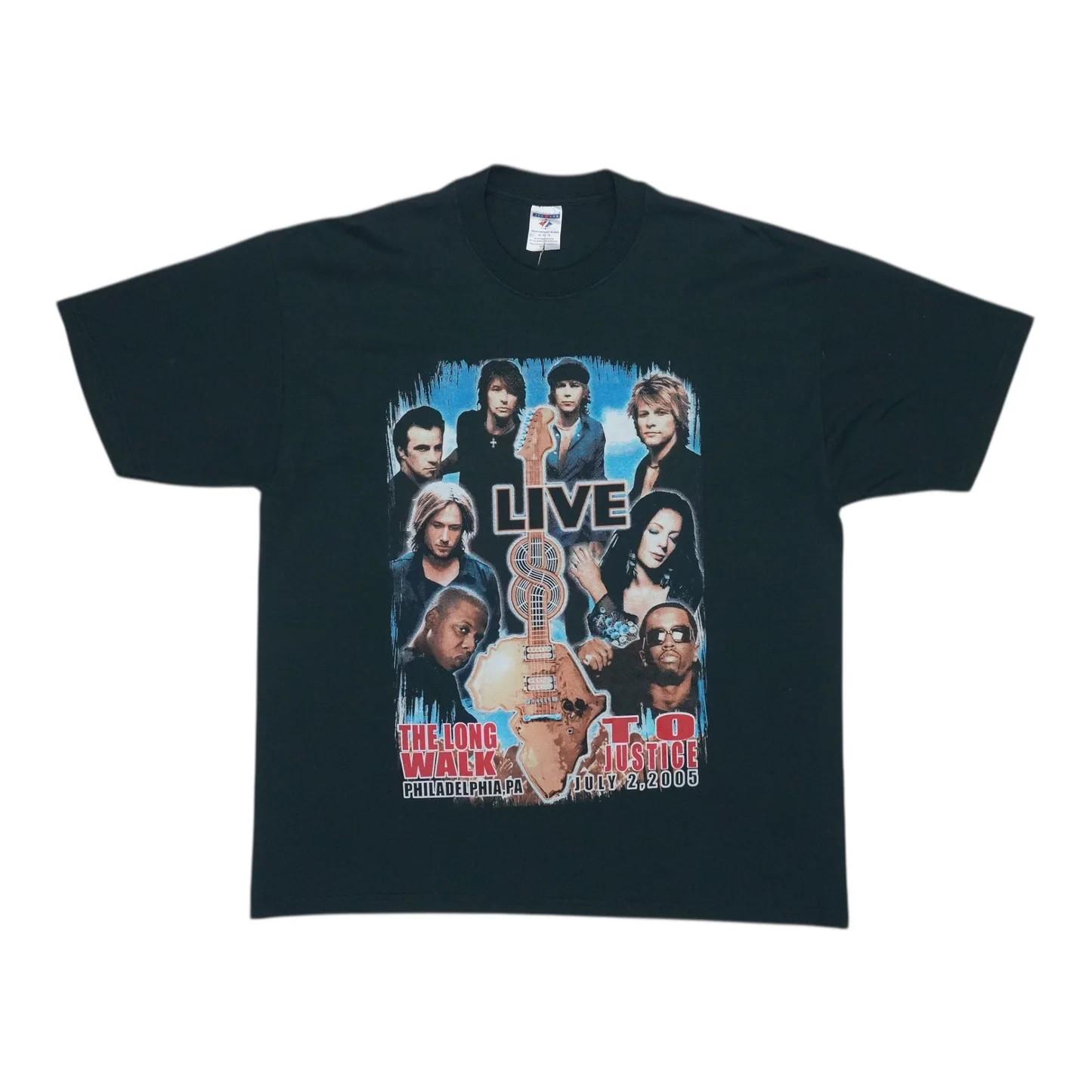 Retro 2005 Live 8 Concert Shirt Gift for Fans All Size S-4XL S