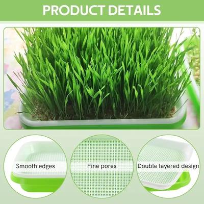 2026New Home Germination Tray Tray Seed Germination Tray Seedling Tray Wheatgrass Seed Planting Soilless Cultivation Planting