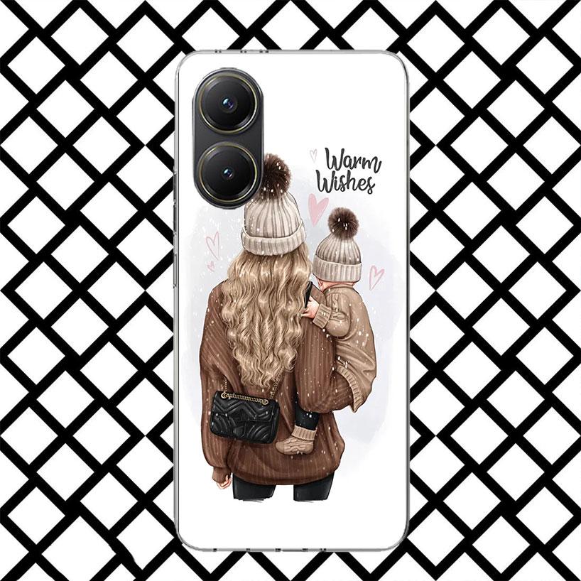 Baby Mom Girls Phone Case for Xiaomi Poco F7 Ultra X7 X6 X5 Pro X4 Gt M8 M7 Redmi 15 15C 13 13C 12 12C Soft Cover Fundas Poco F7
