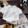Girls French Pastoral Lace Vest And Bud Shorts Set Summer Sweet Elastic Waist Two Piece Outfit