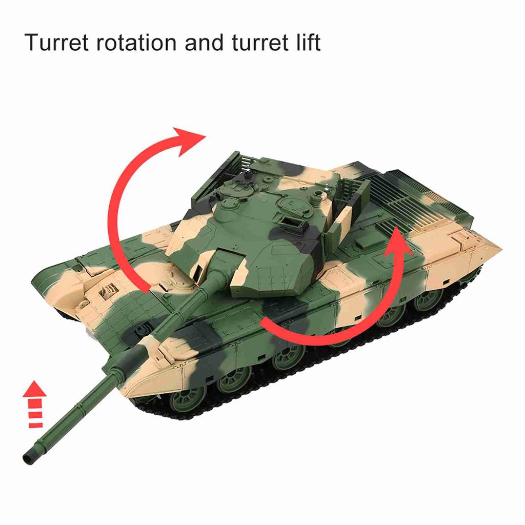116 2.4G Electric Remote Control Simulation Tank Model Alloy Light Sound Kid Toy