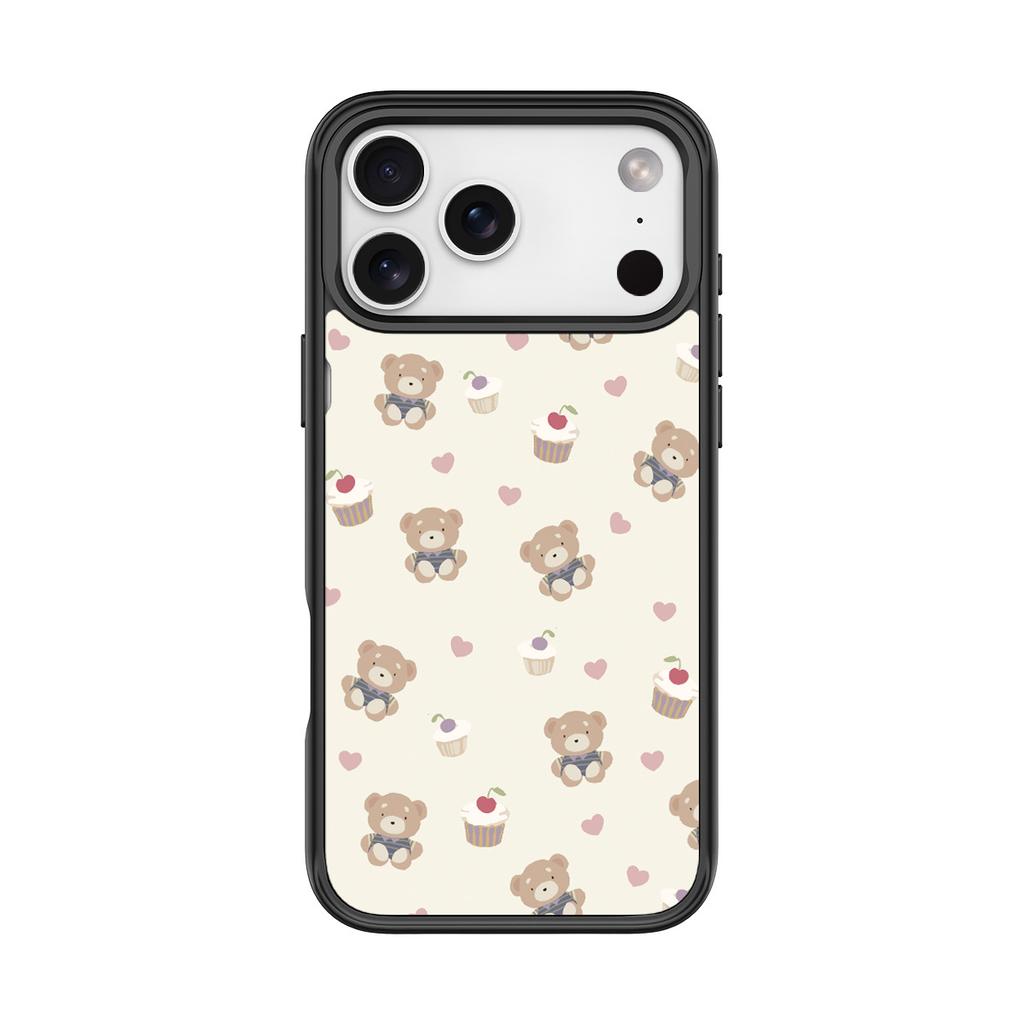 Applicable To Apple 17 Mobile Phone Case, Advanced Sense 16 Replaceable Back Plate 15promax Magnetic Suction Mobile Phone Case, Strawberry Cake Bear