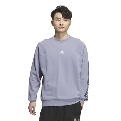 Sweatshirt Ward Crewneck Sweatshirt KWX97 Silver Violet L Men's (JG8592)
