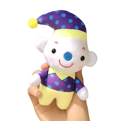 Plush Cartoon Circus Clown Stuffed Doll Schoolbag Accessories Pendant Kid
