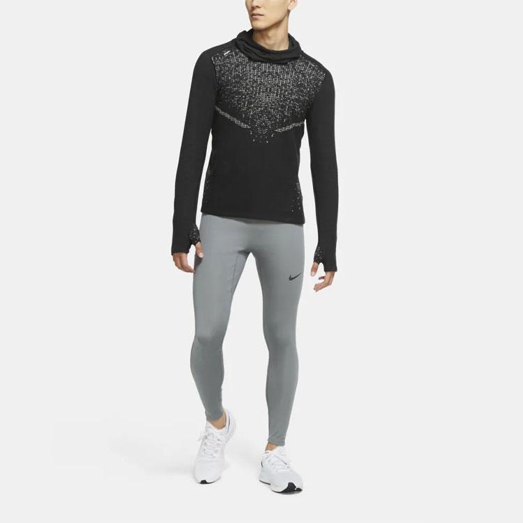 Nike Run Division Wooldorado Wool Solid Running Hoodie Men Tops Black CU7892-011