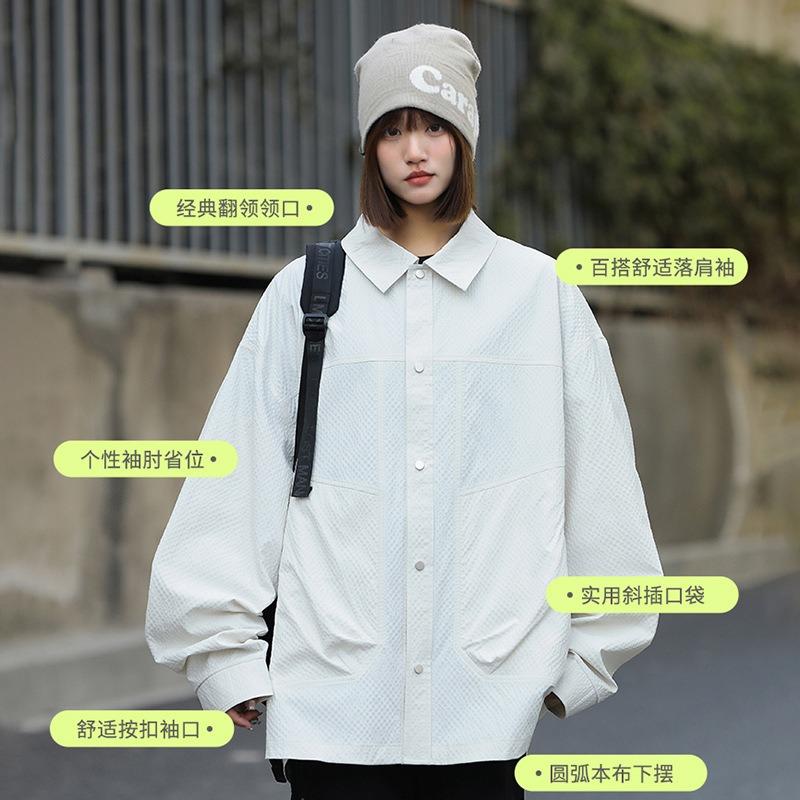 Super Good-looking Sunscreen Jacket, Women's Outdoor Sunscreen Clothing, Water-proof Sunscreen Top, Men's Loose New Sunscreen Shirt.