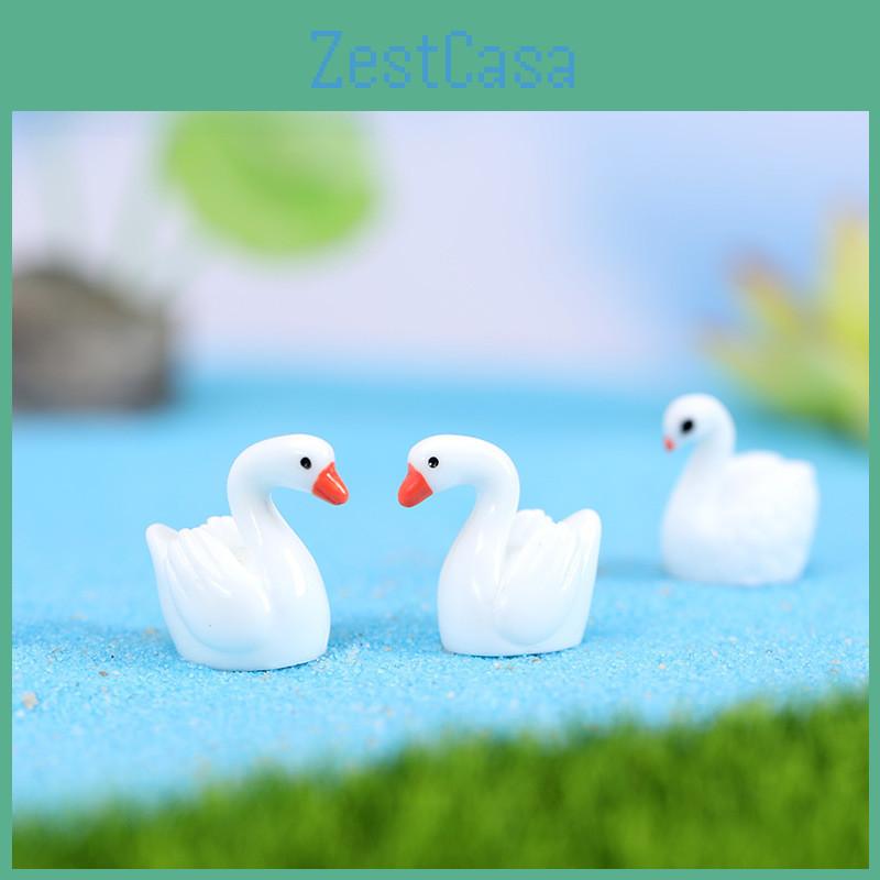 Adorable Resin Swan Ornaments For Creative Zakka Gifts And Couples Decor
