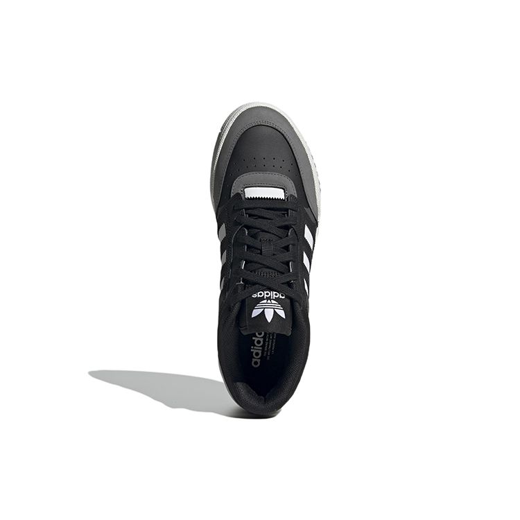 Adidas Originals Drop Step Low Leather Suede Retro Non-Slip Durable Lightweight Low-Top Skate Shoes Unisex Sneakers Black Gray GW9733