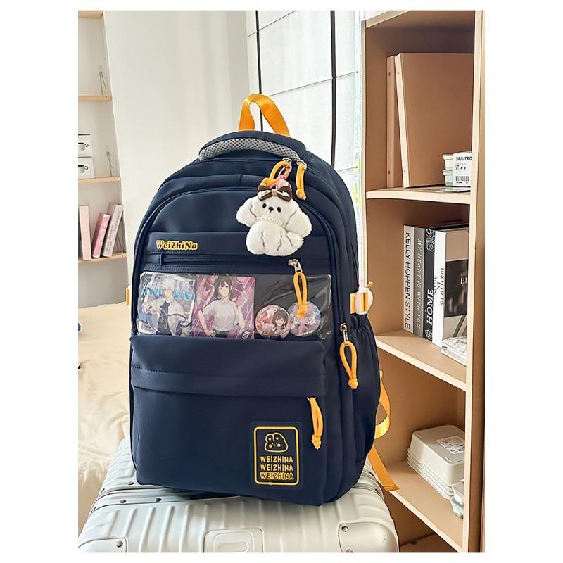 The new schoolbag is high-value, fresh and sweet, and a lightweight and large-capacity backpack for junior high school students.