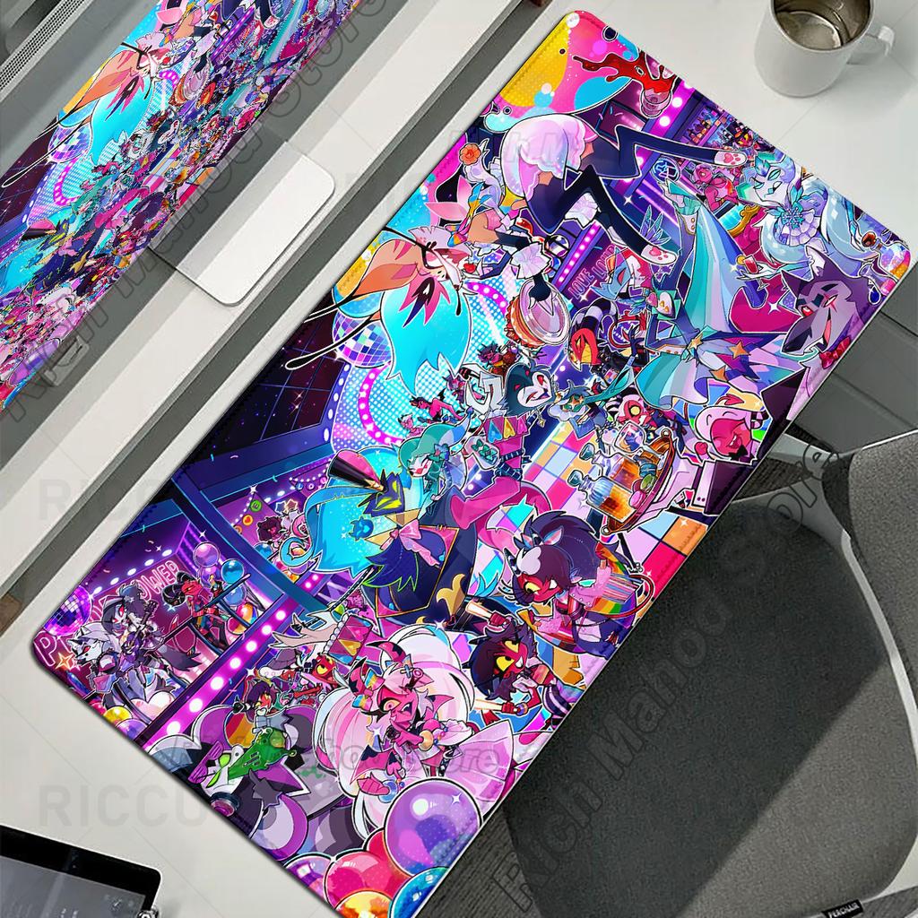 Podkładka pod mysz Anime Hazbin Hotel Podkładka pod mysz Antypoślizgowa Guma Duża Podkładka na biurko Akcesoria komputerowe Podkładka pod klawiaturę Gracz PC XXL Mata do gry Dywan