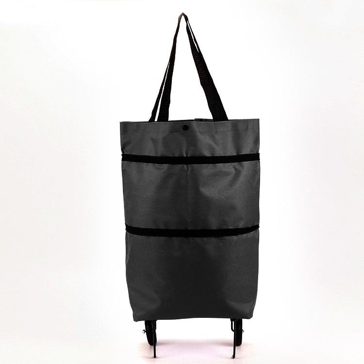 Foldable Wheeled Shopping Bag – Fashionable, Lightweight, & Customizable LOGO Option