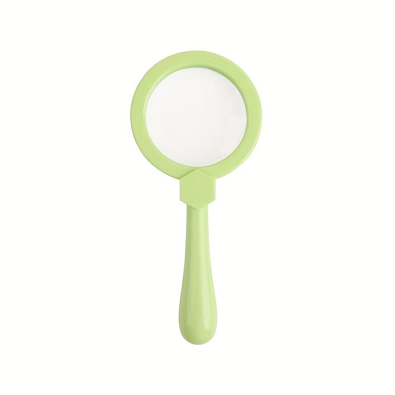 3X Magnifying Glass Handheld Magnifier with Color-Enhanced Clarity, Ergonomic Pink Handle - Battery-Free for Outdoor Insect Observation