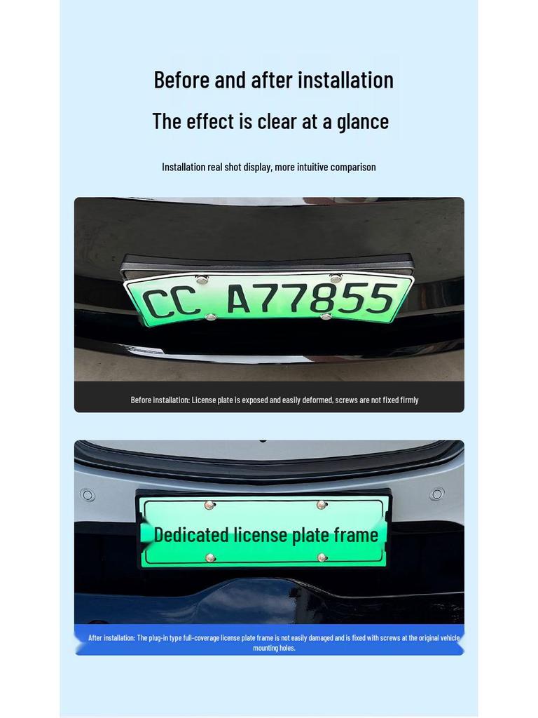 2025 Mazda EZ60 Nieuw Energie Voertuig Volledige Dekking Kentekenplaathouder, Groene Plaat Compatibel.