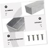 Boîtier en Aluminium 1032L pour Pédale Stomp Box - Boîtier pour Pédale de Guitare DIY Moulé sous Pression 254x71x52.5mm Avec Pieds en Caoutchouc Interrupteur à Bascule (Blan inachevé