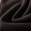Autumn/Winter 2025 Coffee Wool Loose Wide-Leg Women's Curved Leg Pants