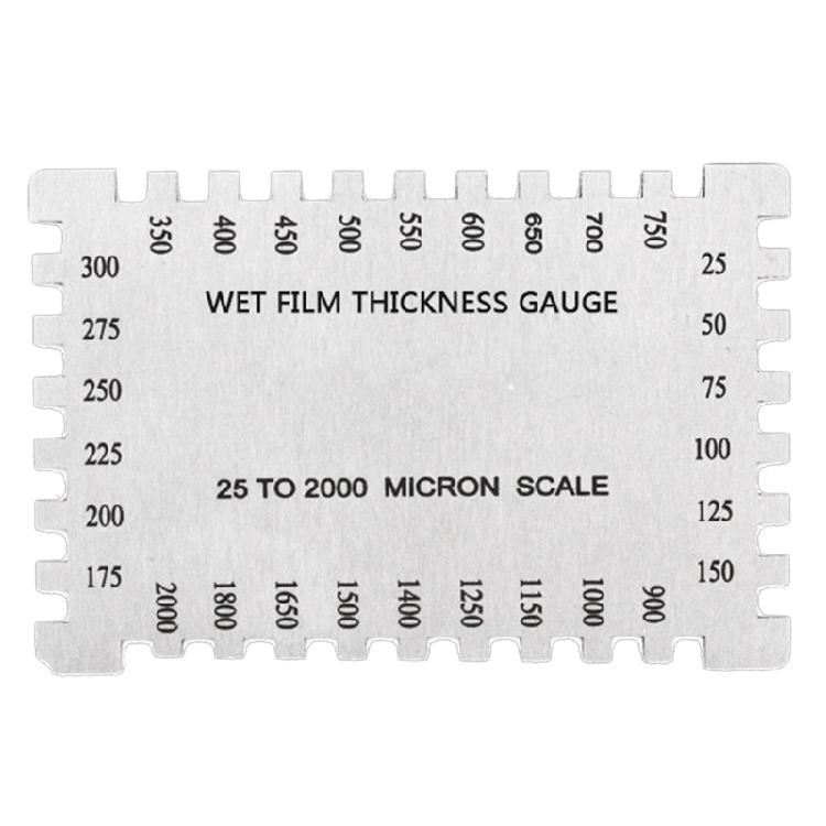 

Товщиномір 25-3000 мкм Висока точність Гребінець для мокрої плівки шестигранний Точність 0,05 мм 1