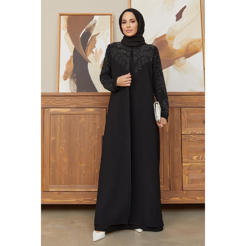 Serra-Abendkleid in großen Größen – Indigo