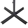 600 Cm Anthracite Garden Umbrella with Aluminum Pole
