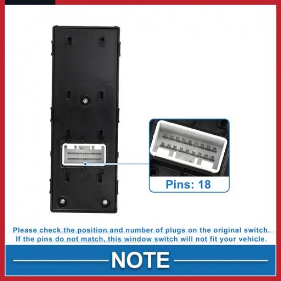 Front Left Power Window Switch for Kia Sportage 17-21 Window Control Switch