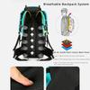 60L Outdoor-Bergsteigertasche mit großer Kapazität Hochwertiges Nylon Wasserdicht Verschleißfest Wandertourentasche Unisex Reise Camping Sportrucksack